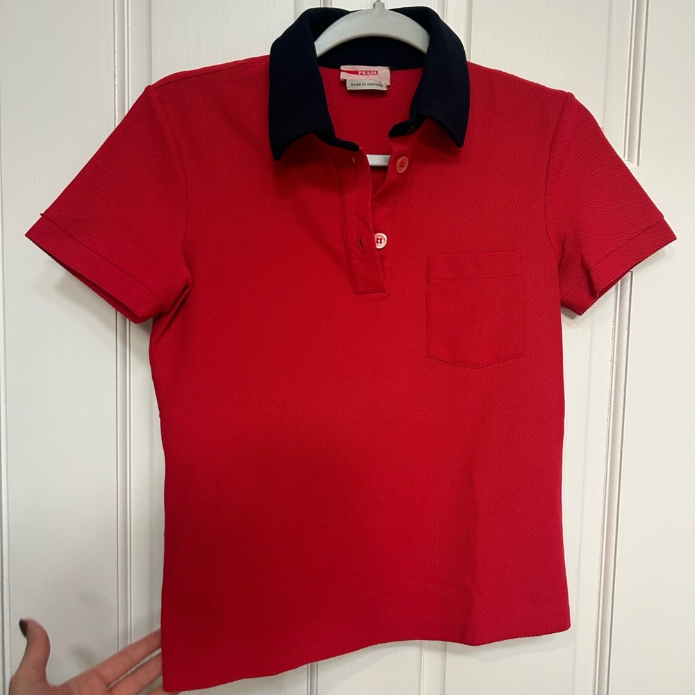 Prada Sport Short Sleeve Polo